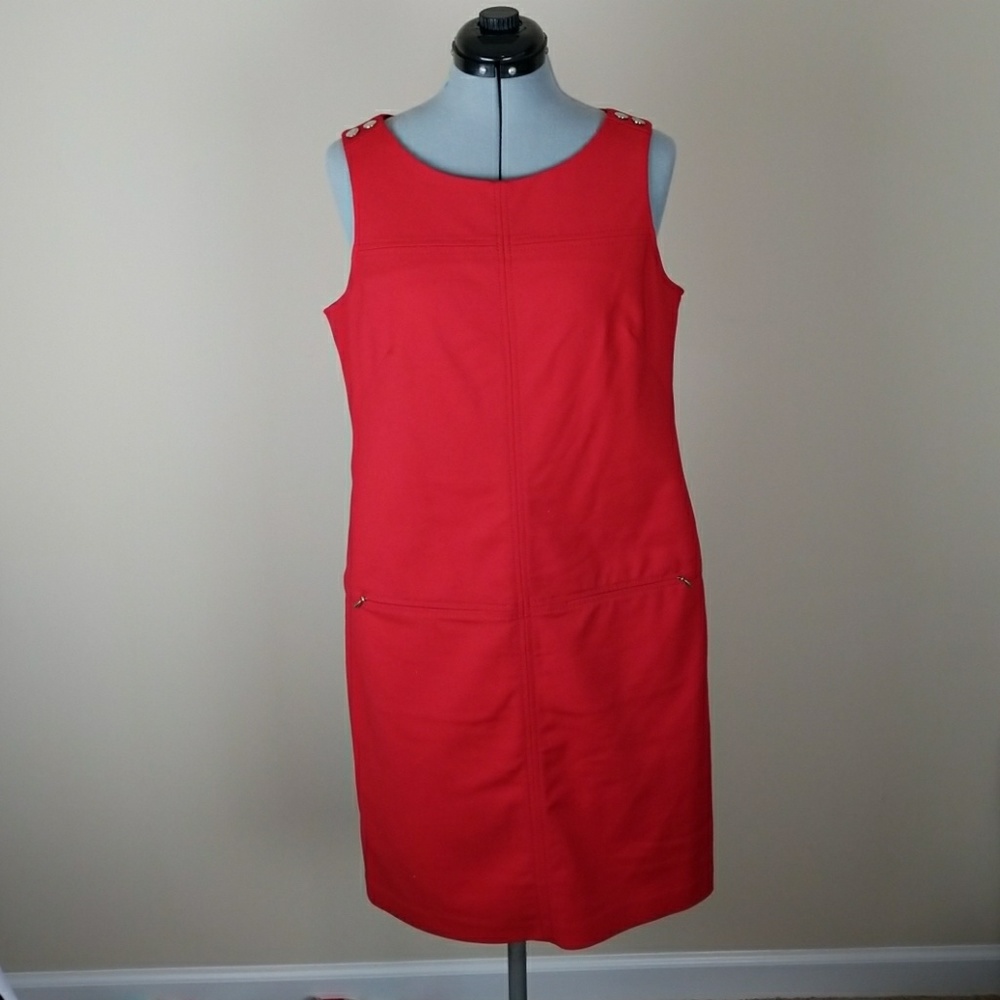 White house Black market red dress
